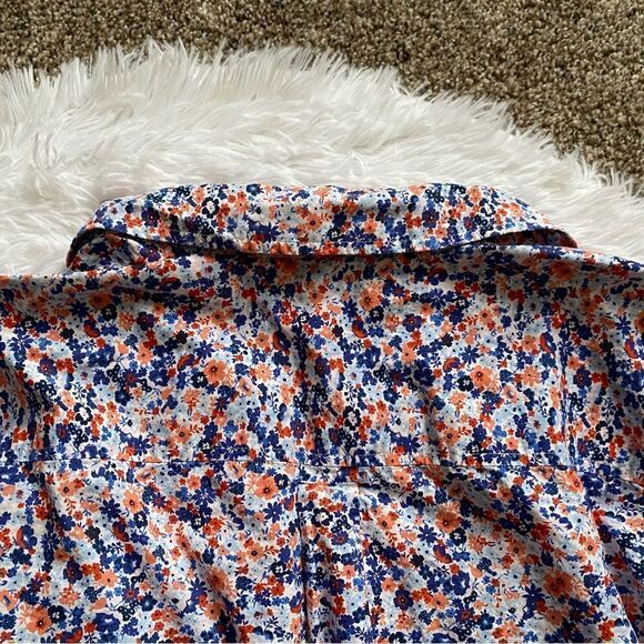 Talbots Floral Button Down Top Womens Size 1X - Picture 6 of 9